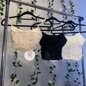 ADRIENNE TOP BEIGE SIZE. CONCORDIA TOP WHITE. CONCORDIA TOP BLACK.